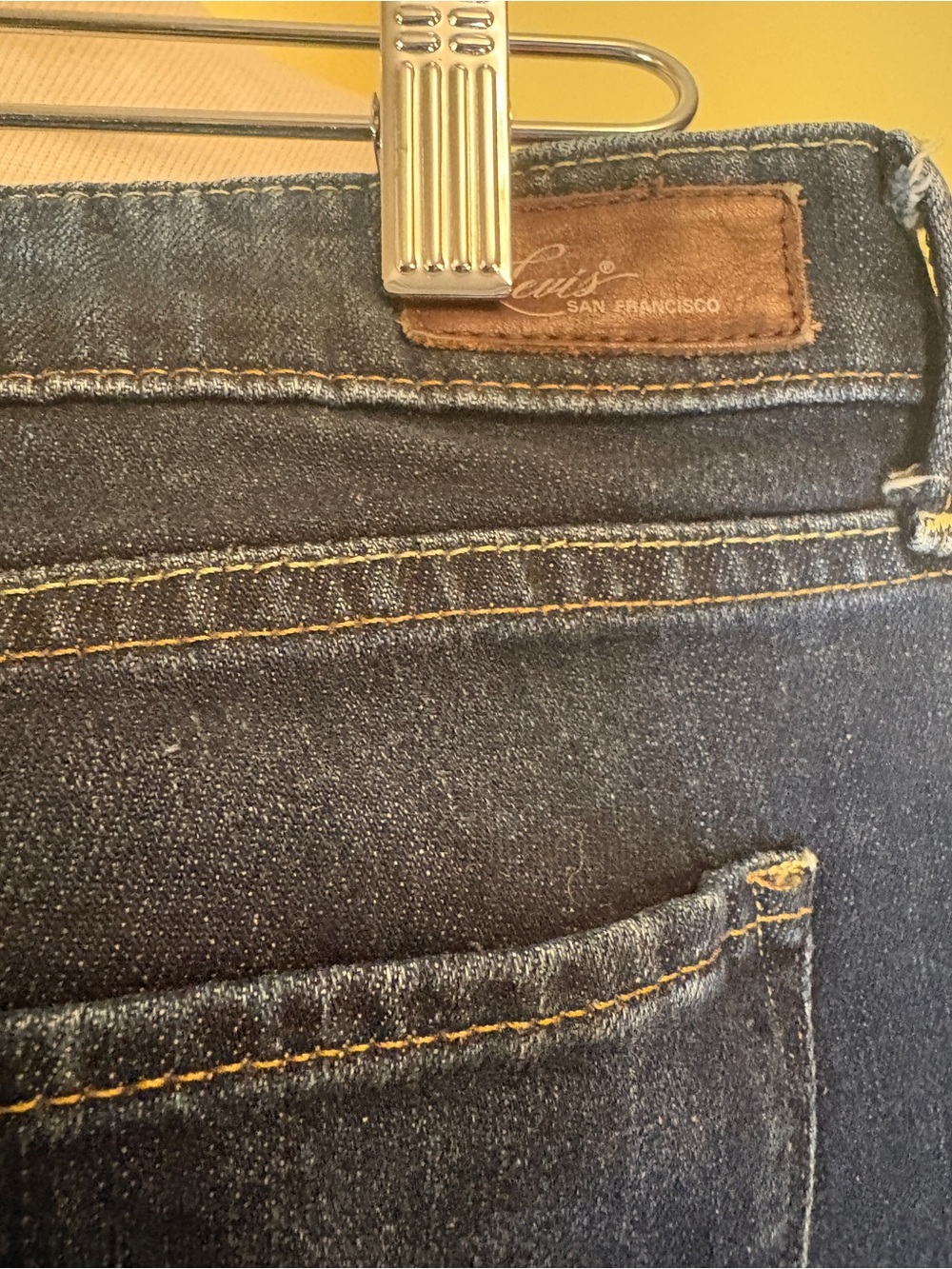 Levi’s Demi Curve Low Rise Dark Blue Jeans - Women - Picture 6 of 7